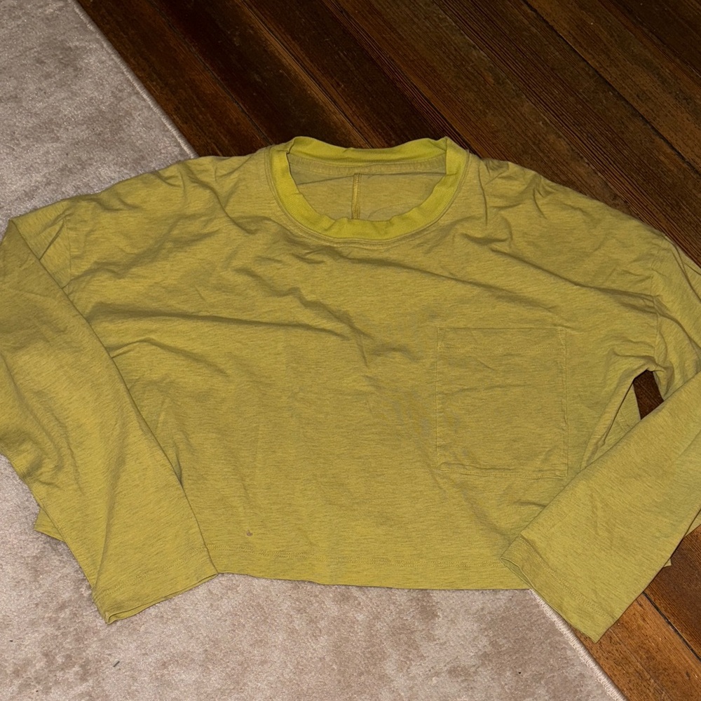 lululemon athletica Long Sleeve Tee in Yellow